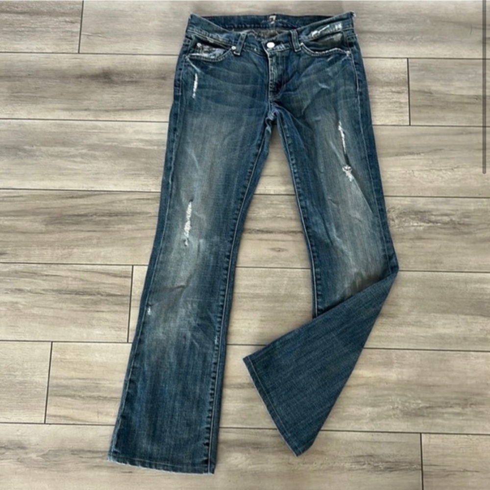 7FAMK boot cut jeans size 27 short